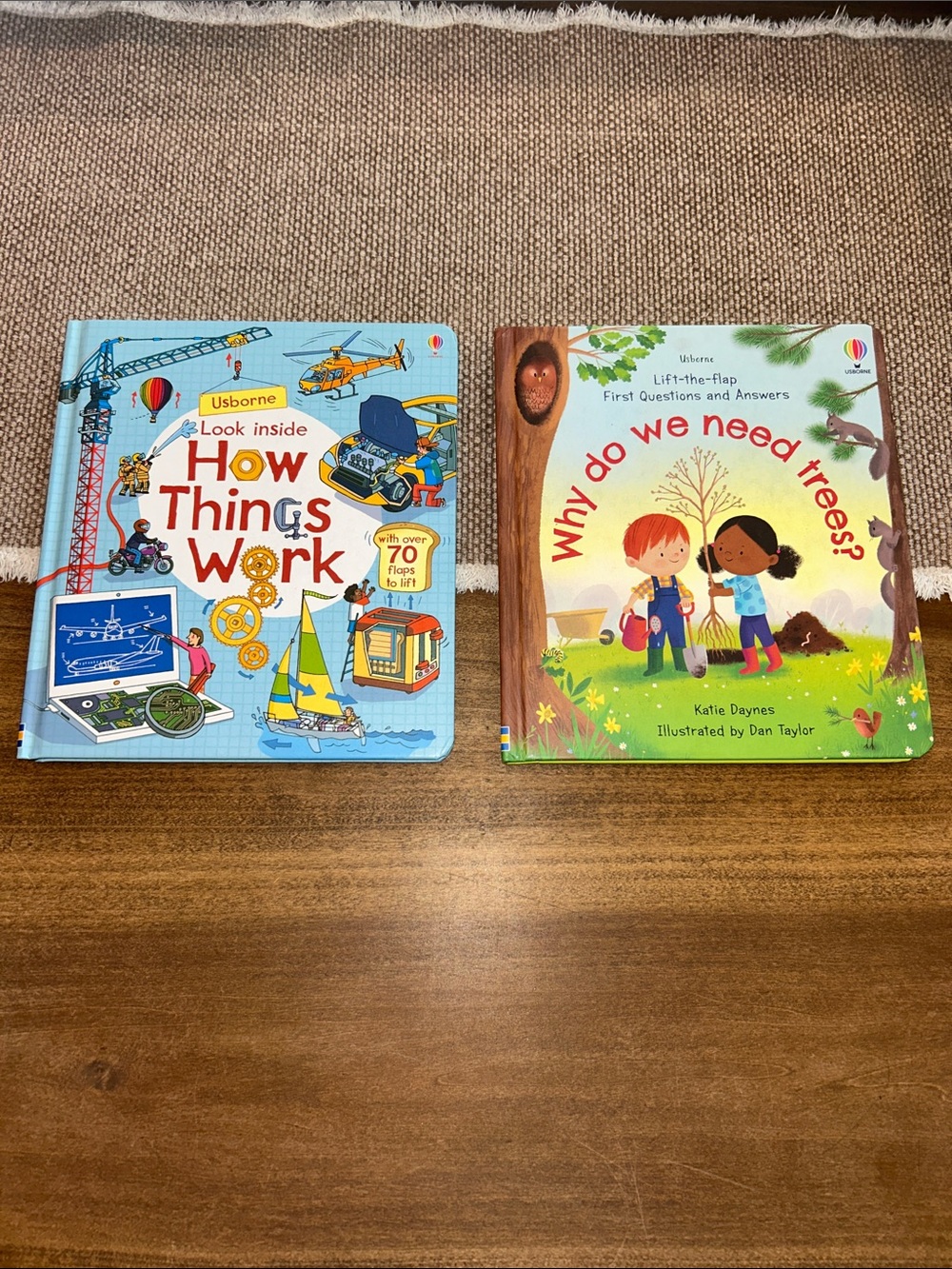 Usborne "How Things Work" & “Why do we need trees?” Interactive Lift-the-flap